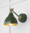From The Anvil Hammered Brass Brindley Wall Light in Heath