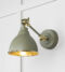 From The Anvil Hammered Brass Brindley Wall Light in Tump
