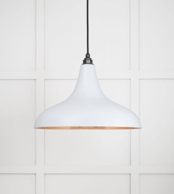 From The Anvil Smooth Copper Frankley Pendant In Birch