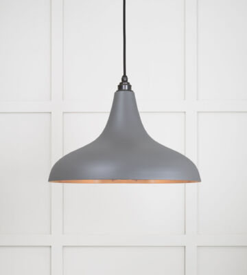From The Anvil Smooth Copper Frankley Pendant In Bluff