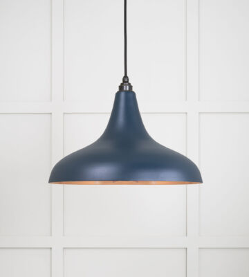 From The Anvil Smooth Copper Frankley Pendant In Dusk
