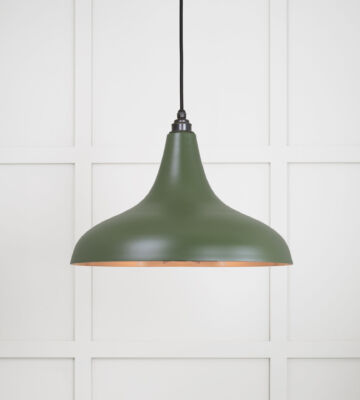 From The Anvil Smooth Copper Frankley Pendant In Heath