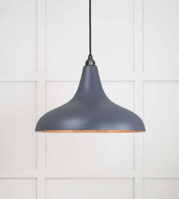 From The Anvil Smooth Copper Frankley Pendant in Slate