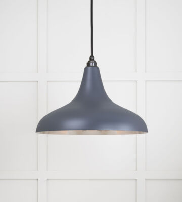 From The Anvil Smooth Nickel Frankley Pendant In Slate
