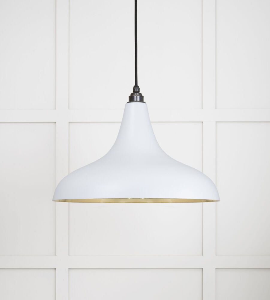 From The Anvil Smooth Brass Frankley Pendant in Birch - Image 3