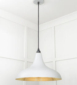 From The Anvil Smooth Brass Frankley Pendant in Birch - Image 4