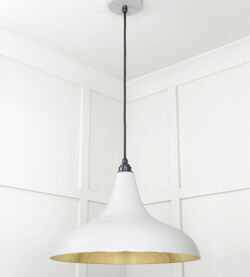 From The Anvil Smooth Brass Frankley Pendant in Birch - Image 5