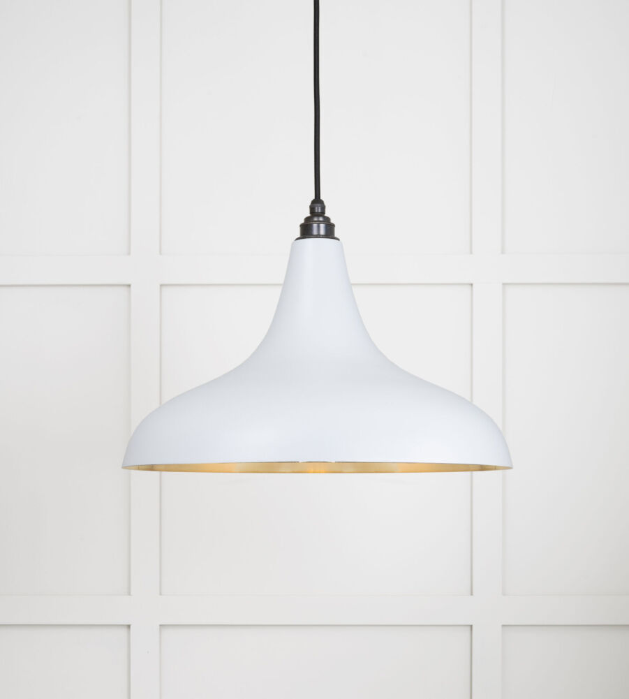 From The Anvil Smooth Brass Frankley Pendant in Birch