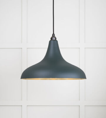 From The Anvil Smooth Brass Frankley Pendant In Dingle