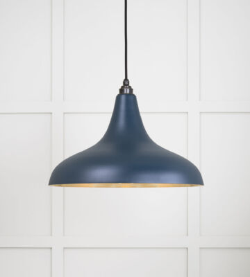 From The Anvil Smooth Brass Frankley Pendant In Dusk