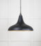From The Anvil Smooth Brass Frankley Pendant in Elan Black