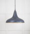 From The Anvil Smooth Brass Frankley Pendant in Slate