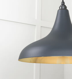 From The Anvil Smooth Brass Frankley Pendant in Soot - Image 6