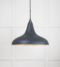 From The Anvil Smooth Brass Frankley Pendant in Soot