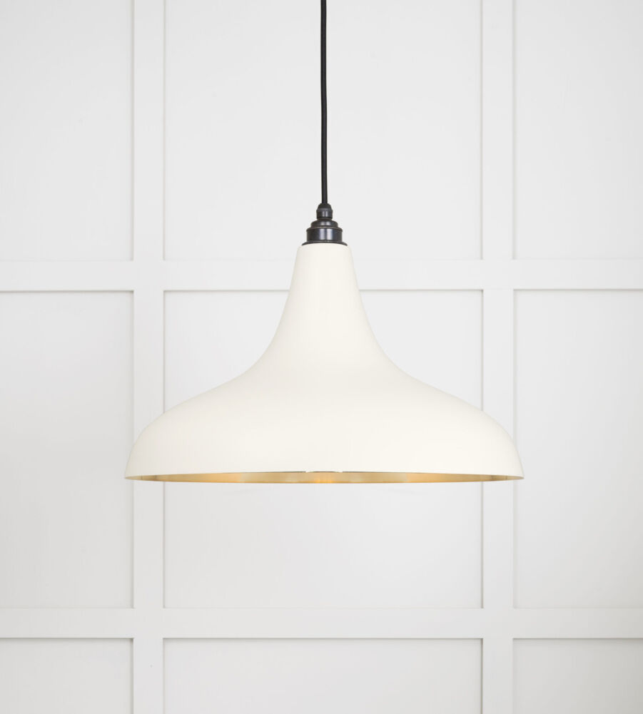 From The Anvil Smooth Brass Frankley Pendant in Teasel