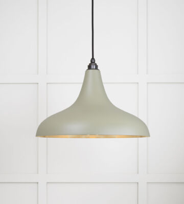 From The Anvil Smooth Brass Frankley Pendant In Tump