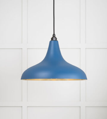 From The Anvil Smooth Brass Frankley Pendant In Upstream