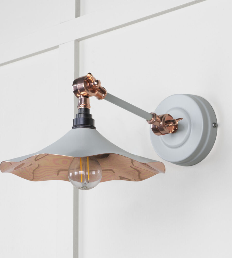 From The Anvil Smooth Copper Flora Wall Light in Birch - Image 3