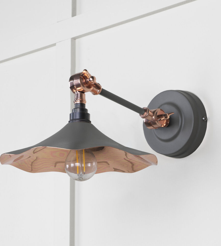 From The Anvil Smooth Copper Flora Wall Light in Bluff - Image 3