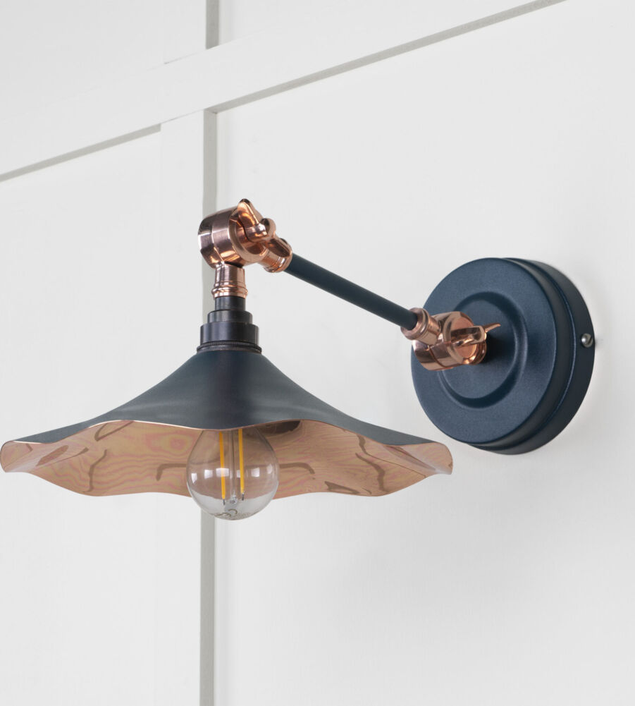 From The Anvil Smooth Copper Flora Wall Light in Dusk - Image 3