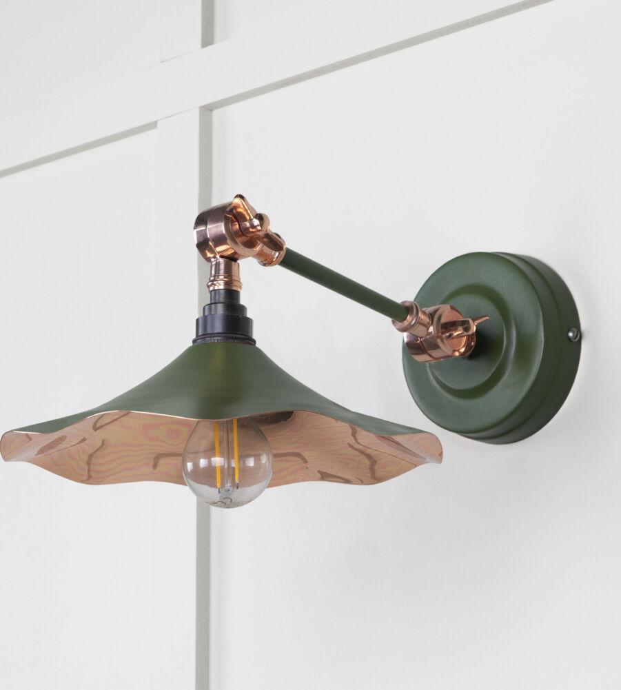 From The Anvil Smooth Copper Flora Wall Light in Heath - Image 3