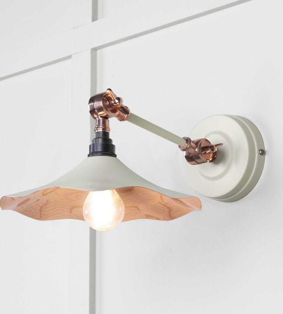 From The Anvil Smooth Copper Flora Wall Light in Teasel