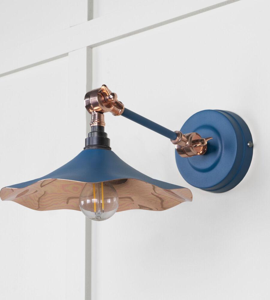 From The Anvil Smooth Copper Flora Wall Light in Upstream - Image 3