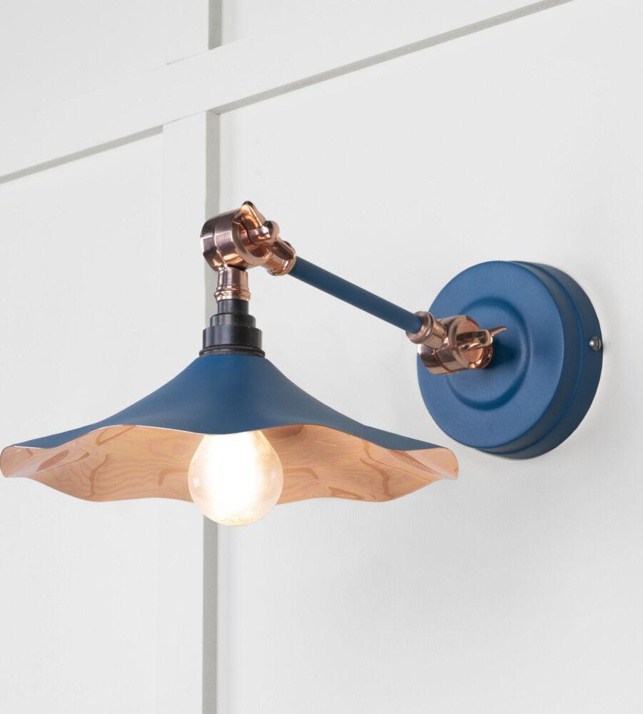 From The Anvil Smooth Copper Flora Wall Light in Upstream