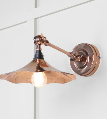 From The Anvil Smooth Copper Flora Wall Light