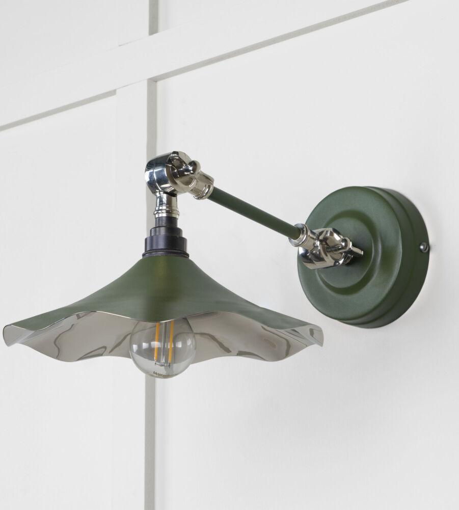 From The Anvil Smooth Nickel Flora Wall Light in Heath - Image 3