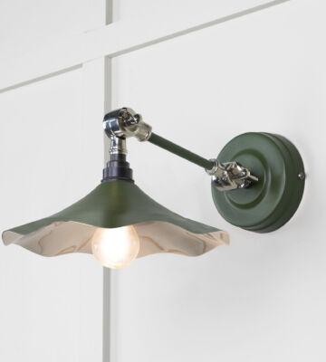 From The Anvil Smooth Nickel Flora Wall Light in Heath