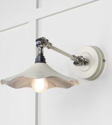 From The Anvil Smooth Nickel Flora Wall Light in Teasel