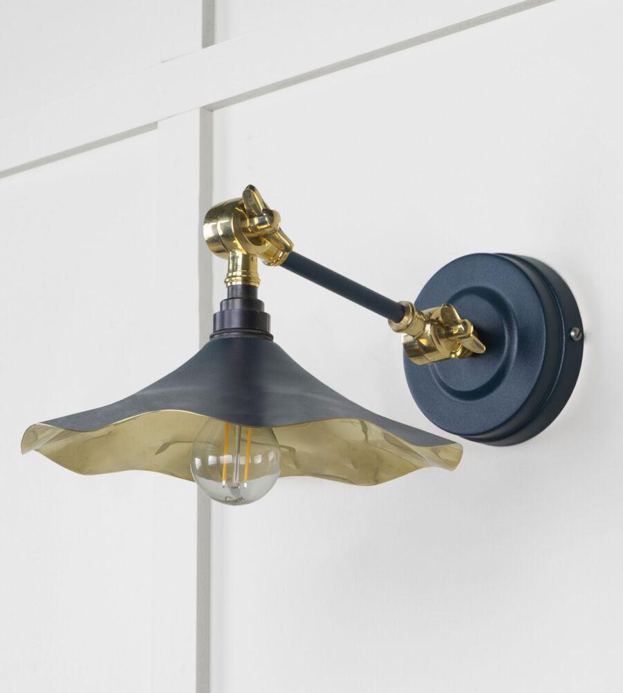 From The Anvil Smooth Brass Flora Wall Light in Dusk - Image 3