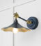 From The Anvil Smooth Brass Flora Wall Light in Dusk
