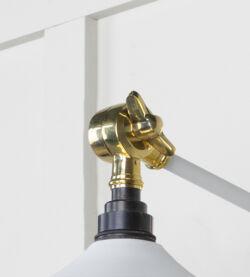 From The Anvil Smooth Brass Flora Wall Light in Flock - Image 5