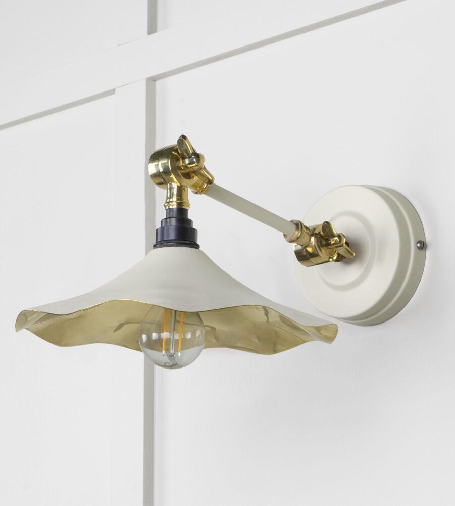 From The Anvil Smooth Brass Flora Wall Light in Teasel - Image 3