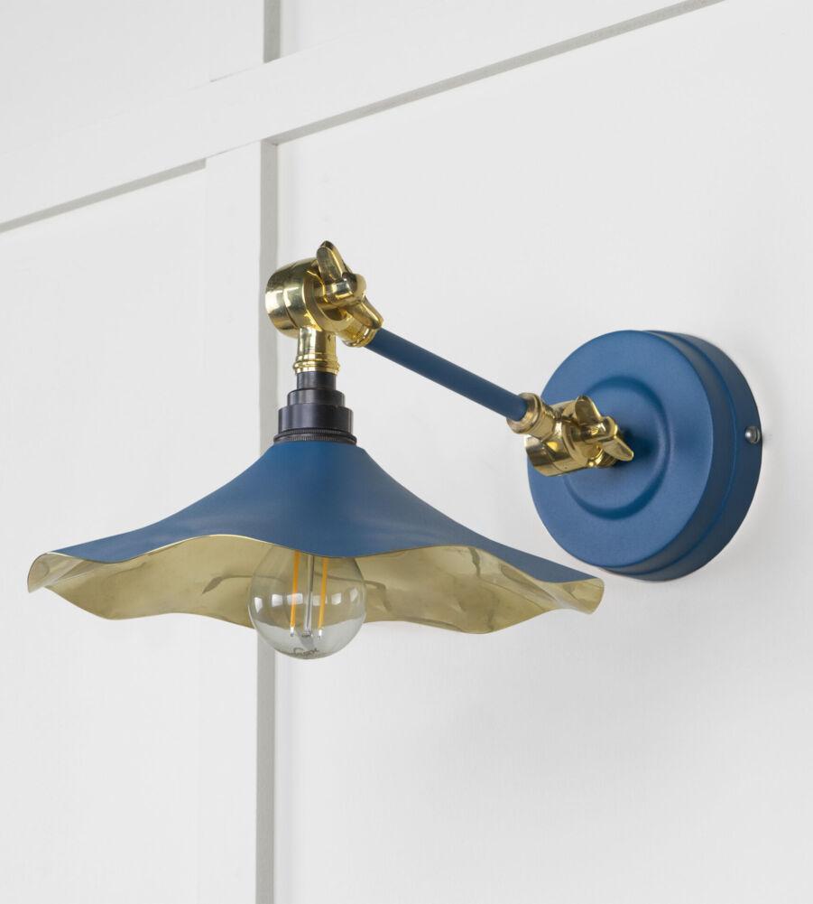 From The Anvil Smooth Brass Flora Wall Light in Upstream - Image 3