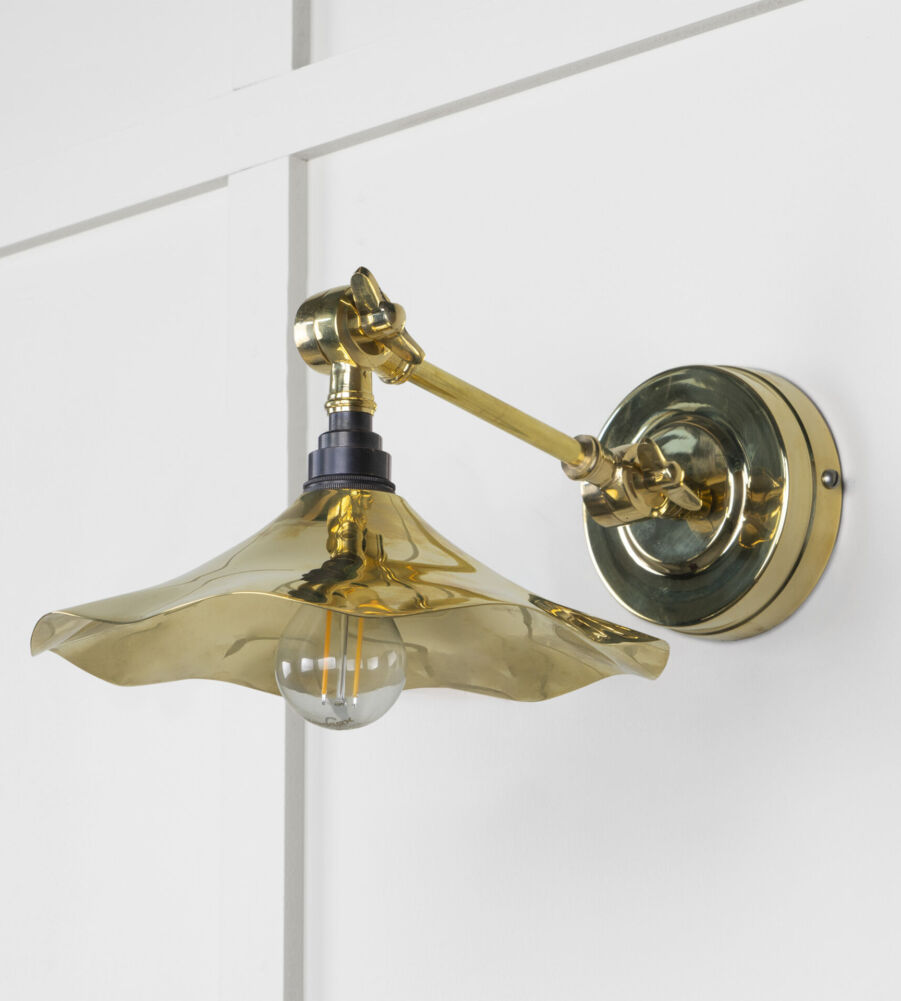 From The Anvil Smooth Brass Flora Wall Light - Image 3