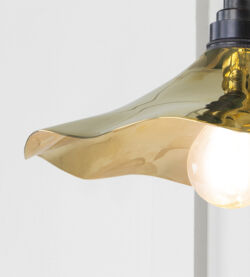From The Anvil Smooth Brass Flora Wall Light - Image 4