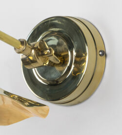 From The Anvil Smooth Brass Flora Wall Light - Image 6