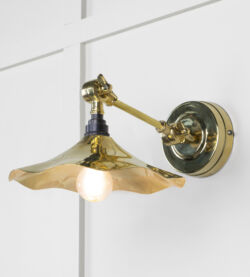 From The Anvil Smooth Brass Flora Wall Light