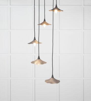 From The Anvil Smooth Copper Flora Cluster Pendant in Bluff