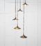 From The Anvil Smooth Copper Flora Cluster Pendant in Elan Black