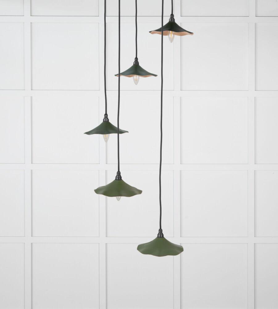 From The Anvil Smooth Copper Flora Cluster Pendant in Heath - Image 3