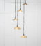 From The Anvil Smooth Copper Flora Cluster Pendant in Tump