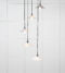 From The Anvil Smooth Nickel Flora Cluster Pendant in Birch