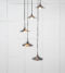 From The Anvil Smooth Nickel Flora Cluster Pendant in Dusk