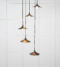From The Anvil Smooth Nickel Flora Cluster Pendant in Elan Black