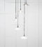 From The Anvil Smooth Nickel Flora Cluster Pendant in Flock