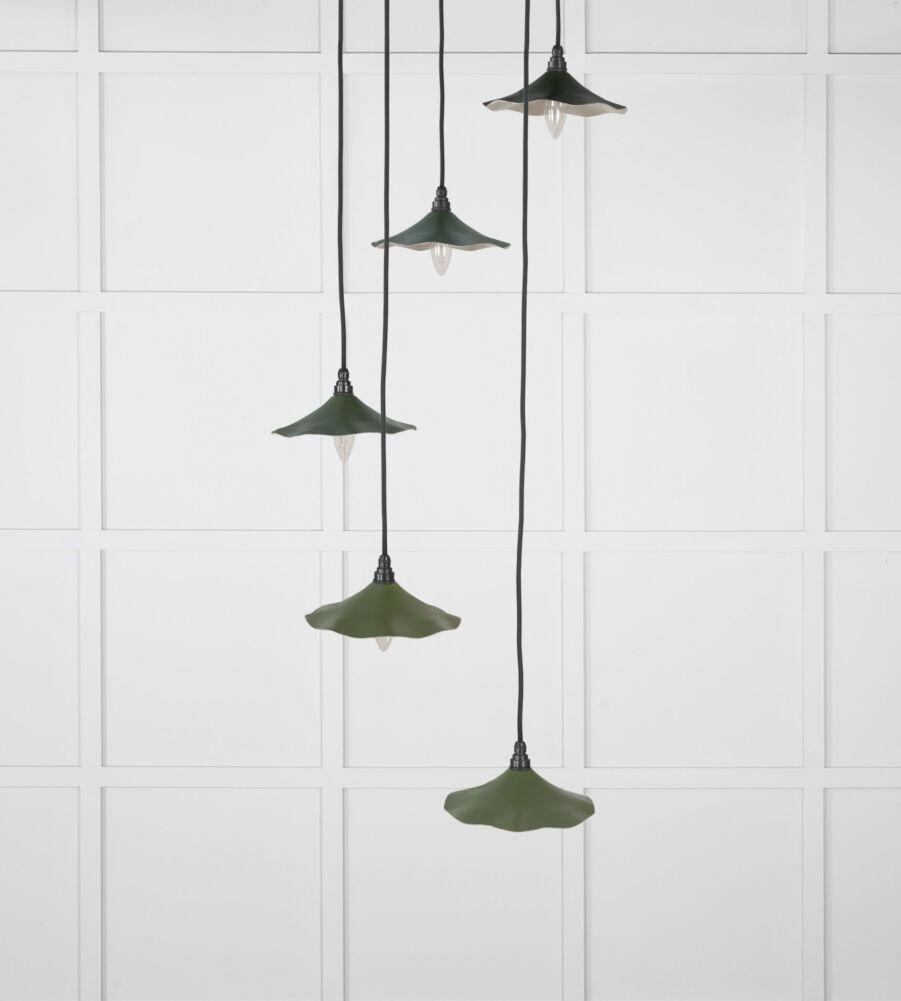 From The Anvil Smooth Nickel Flora Cluster Pendant in Heath - Image 3